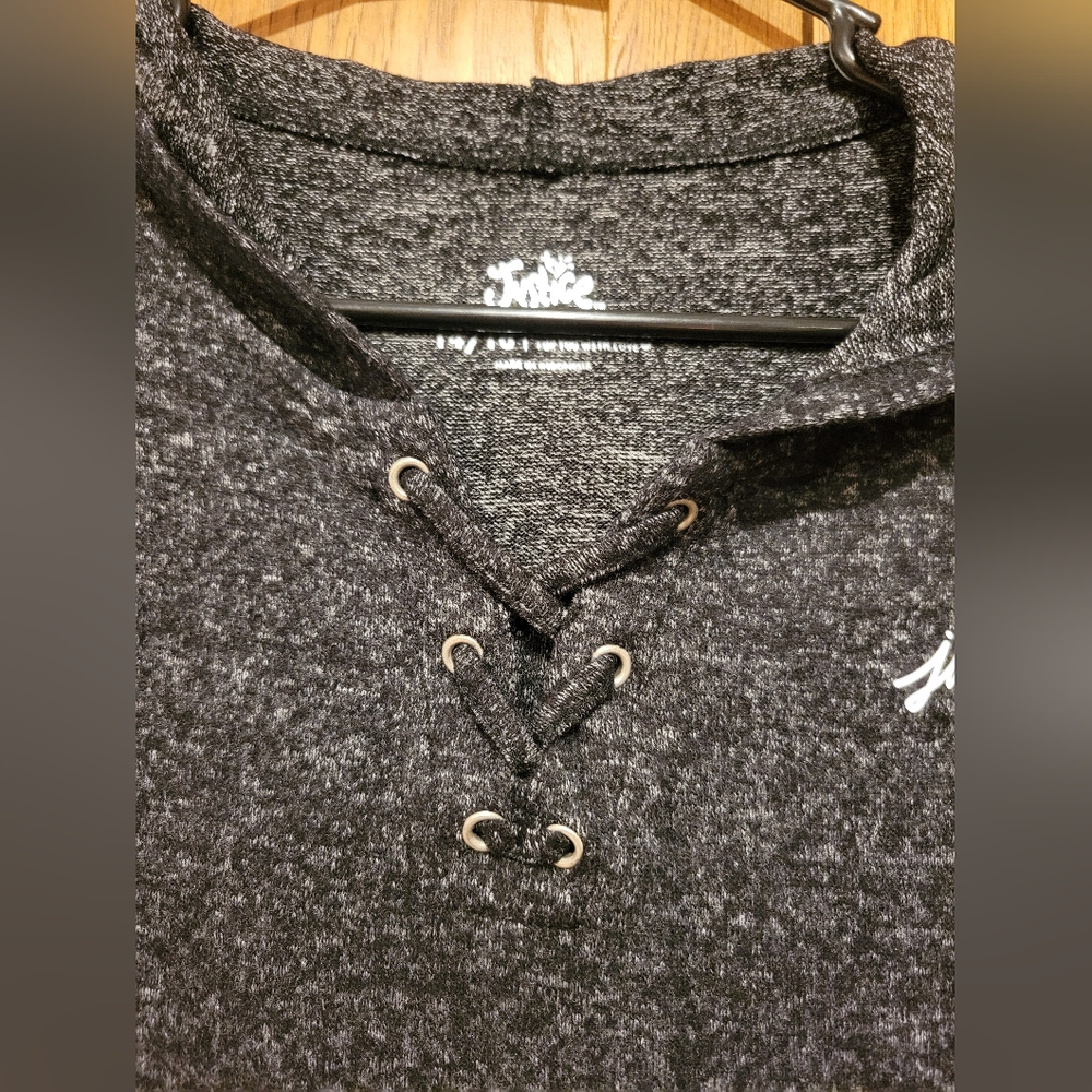 NWT!! Justice lightweight hoodie 14/16 Girls - Picture 4 of 12